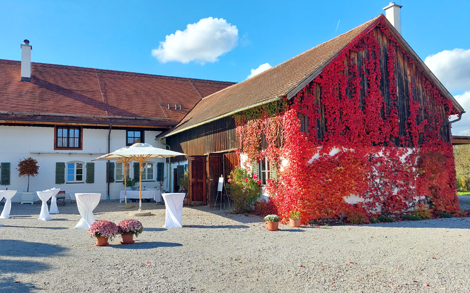 Event- und Hochzeitslocation Gut Romenthal am Ammersee Herbststimmung